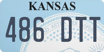KS license plate 486DTT