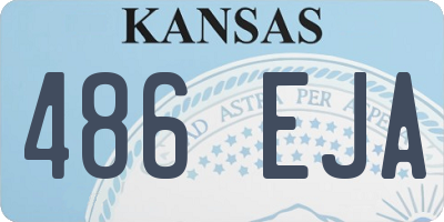 KS license plate 486EJA