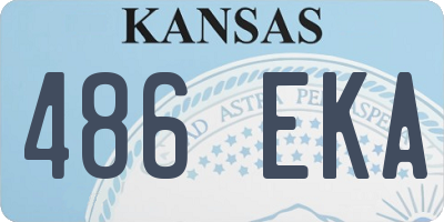 KS license plate 486EKA