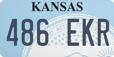 KS license plate 486EKR