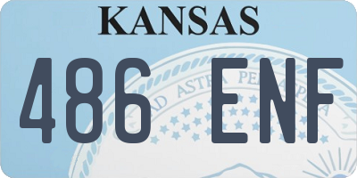 KS license plate 486ENF