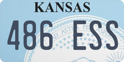 KS license plate 486ESS