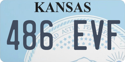 KS license plate 486EVF