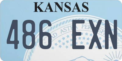 KS license plate 486EXN