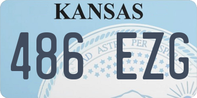 KS license plate 486EZG