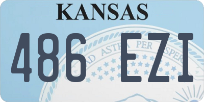 KS license plate 486EZI
