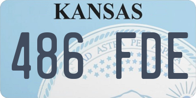 KS license plate 486FDE