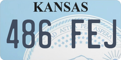 KS license plate 486FEJ