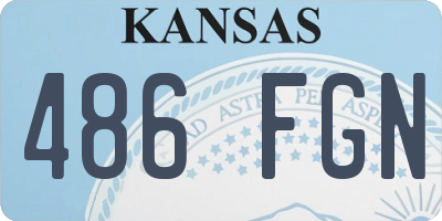 KS license plate 486FGN