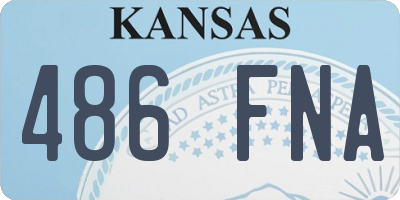 KS license plate 486FNA