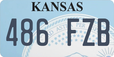KS license plate 486FZB