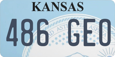 KS license plate 486GEO
