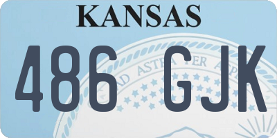 KS license plate 486GJK