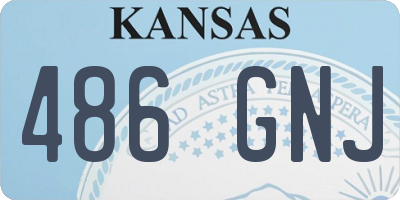 KS license plate 486GNJ