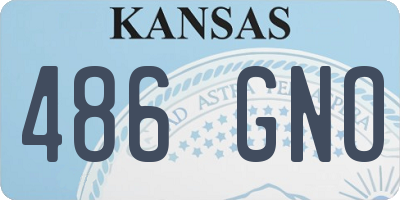 KS license plate 486GNO