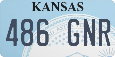 KS license plate 486GNR