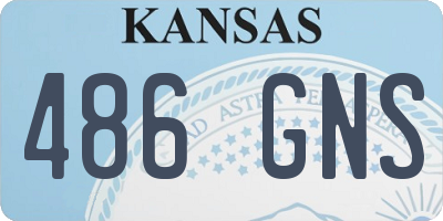 KS license plate 486GNS