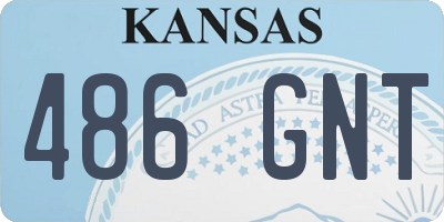 KS license plate 486GNT