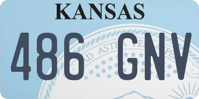 KS license plate 486GNV