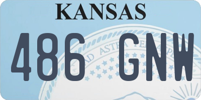 KS license plate 486GNW