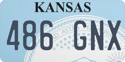 KS license plate 486GNX