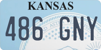 KS license plate 486GNY