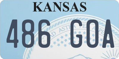 KS license plate 486GOA