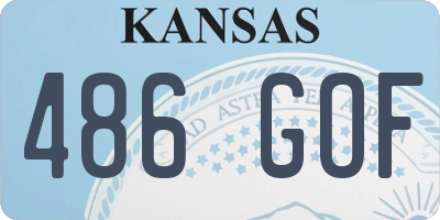 KS license plate 486GOF