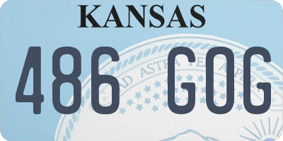 KS license plate 486GOG