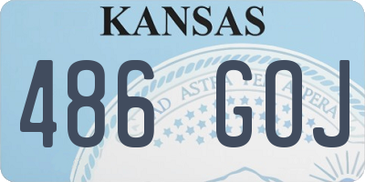 KS license plate 486GOJ