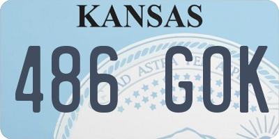 KS license plate 486GOK
