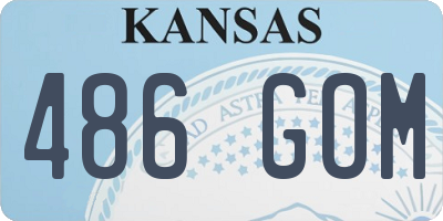 KS license plate 486GOM