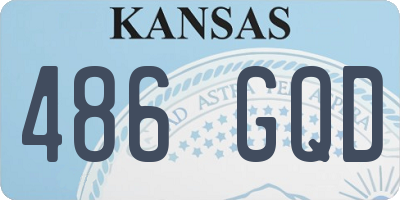 KS license plate 486GQD