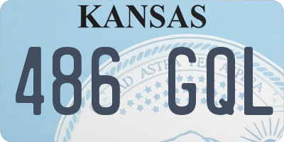KS license plate 486GQL