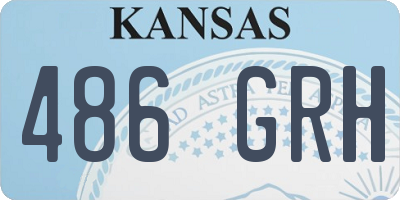 KS license plate 486GRH