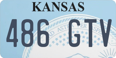 KS license plate 486GTV