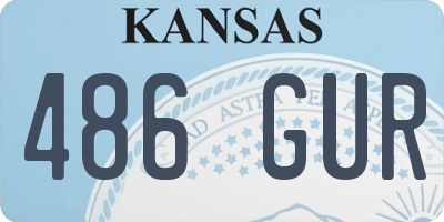 KS license plate 486GUR