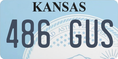 KS license plate 486GUS