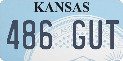KS license plate 486GUT