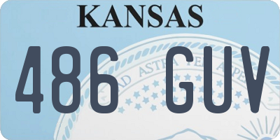KS license plate 486GUV