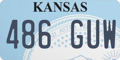 KS license plate 486GUW
