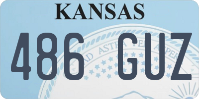 KS license plate 486GUZ