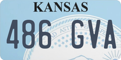 KS license plate 486GVA