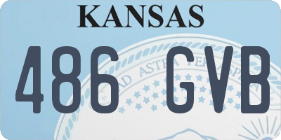 KS license plate 486GVB