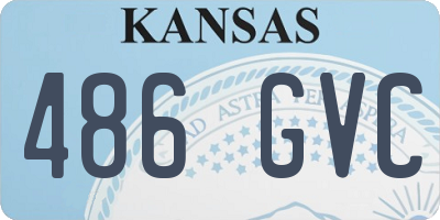 KS license plate 486GVC