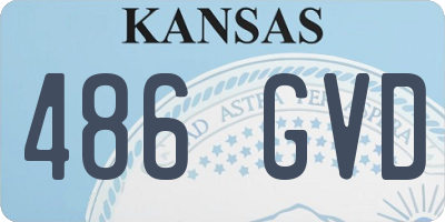 KS license plate 486GVD