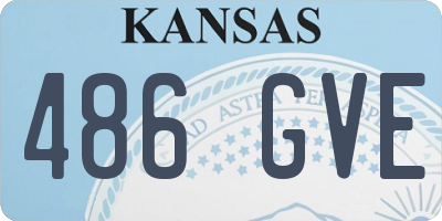 KS license plate 486GVE