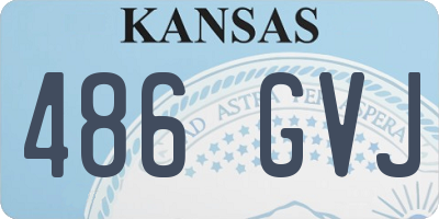 KS license plate 486GVJ