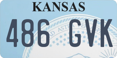 KS license plate 486GVK