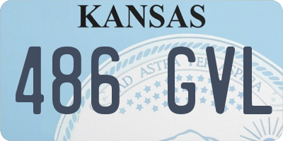 KS license plate 486GVL